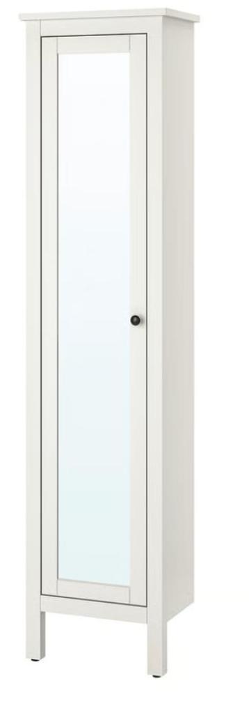 IKEA HEMNES hoge kast met spiegeldeur – blauw/grijs beschikbaar voor biedingen