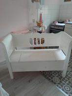 Brocante houten klepbank, Ophalen