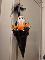 Unieke Halloween decoratie Spookje in verlicht metalen punt, Ophalen of Verzenden, Zo goed als nieuw
