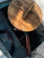 Wokpan met deksel, Huis en Inrichting, Keuken | Potten en Pannen, Ophalen of Verzenden, Gebruikt, Wok