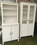 Vitrinekast, buffetkast, 2 kasten ikea hemnes en Brusali, Ophalen, 50 tot 100 cm, Landelijk, 25 tot 50 cm