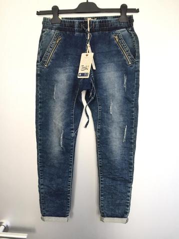 C952 Nieuw TOXIK: maat 34=XS Jeans spijkerbroek broek blauw