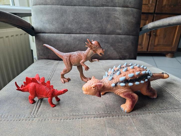 Dinosaurussen 3 stuks, Kinderen en Baby's, Speelgoed | Actiefiguren, Gebruikt, Ophalen