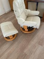 Stressless Relaxfauteuil Crème - Perfecte Staat!, Huis en Inrichting, Ophalen, Minder dan 75 cm, Gewoon een mooie stoel., Leer