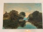 Adriaan Christian Willem Terhell (1863-1949): 27 cm x 40 cm, Ophalen of Verzenden