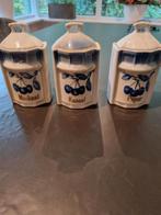 3x kruidenpotjes curiosa, Antiek en Kunst, Ophalen of Verzenden