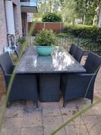 Prachtige natuurstenen tuintafel, Ophalen, Zo goed als nieuw