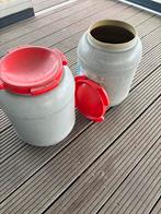 Kunststof vaten met deksel, Ophalen, Gebruikt, Kunststof, Met deksel