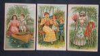 Vintage reliëf Ansichtkaarten - 1907 - In den Vacantietijd, Ophalen of Verzenden, Voor 1920, Gelopen, Overige thema's