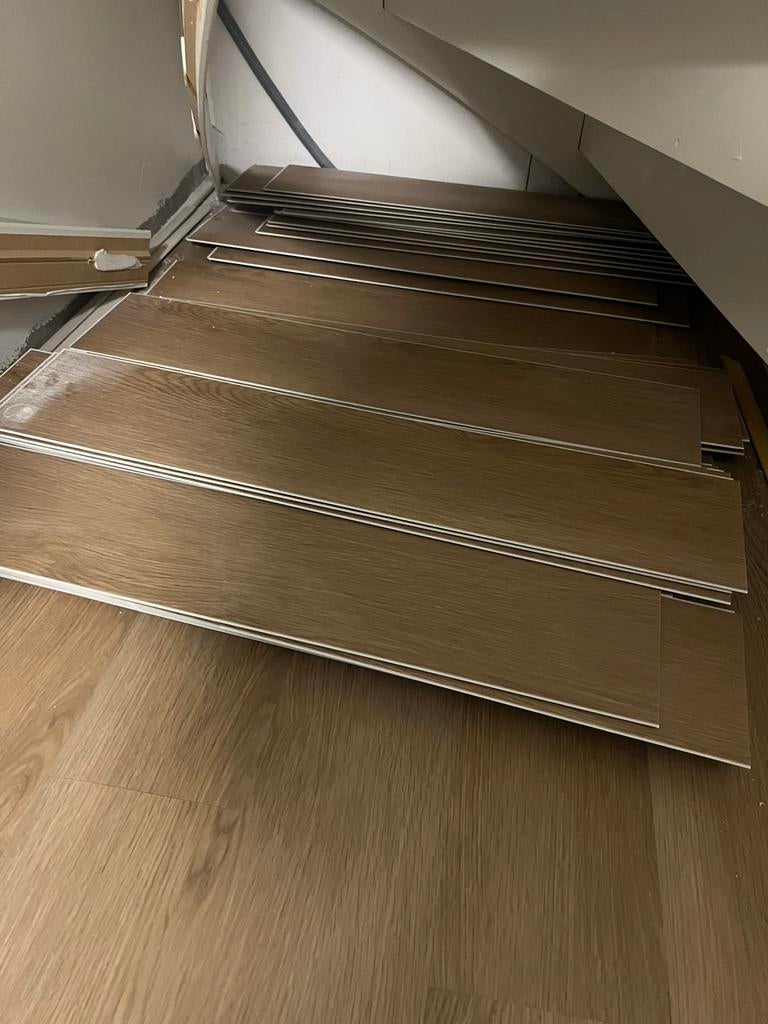Pvc Laminaat voor kleine ruimte 6m2, 50 tot 150 cm, Ophalen of Verzenden, Zo goed als nieuw, Minder dan 5 m²