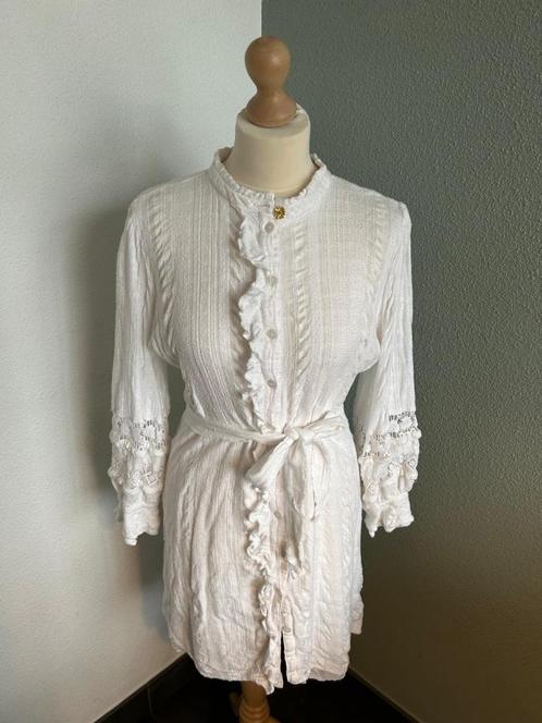Fabienne Chapot maat 44 witte boho Leo dress, Kleding | Dames, Jurken, Zo goed als nieuw, Maat 42/44 (L), Wit, Onder de knie, Ophalen of Verzenden