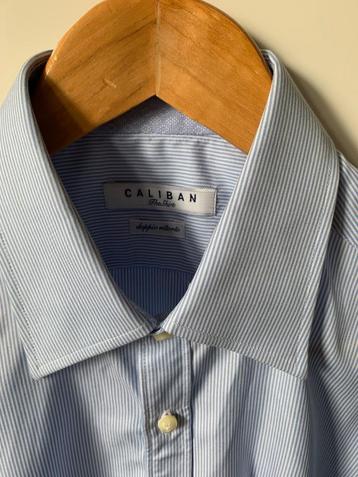 Caliban (Pauw) overhemd lichtblauw streepje 38/39 Nieuw beschikbaar voor biedingen