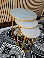 Bijzettafels, Huis en Inrichting, Tafels | Bijzettafels, 45 tot 60 cm, Minder dan 55 cm, Rond, Ophalen of Verzenden