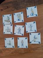 9 KLM tegeltjes, onderzetters, Ophalen of Verzenden