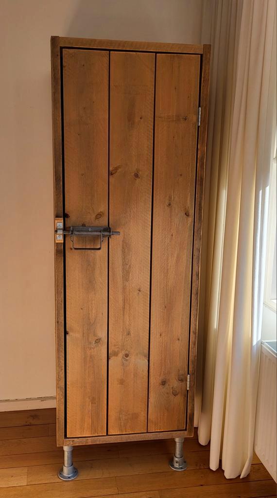 Steigerhouten Kledingkast - Leg & Hang, Huis en Inrichting, Kasten | Kledingkasten, Gebruikt, 150 tot 200 cm, 50 tot 100 cm, 50 tot 75 cm