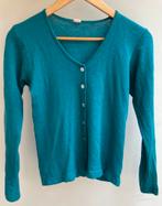 Prachtig blauw wollen vest Engel Natur (dilling) M, Ophalen of Verzenden, Zo goed als nieuw, Maat 38/40 (M), Blauw