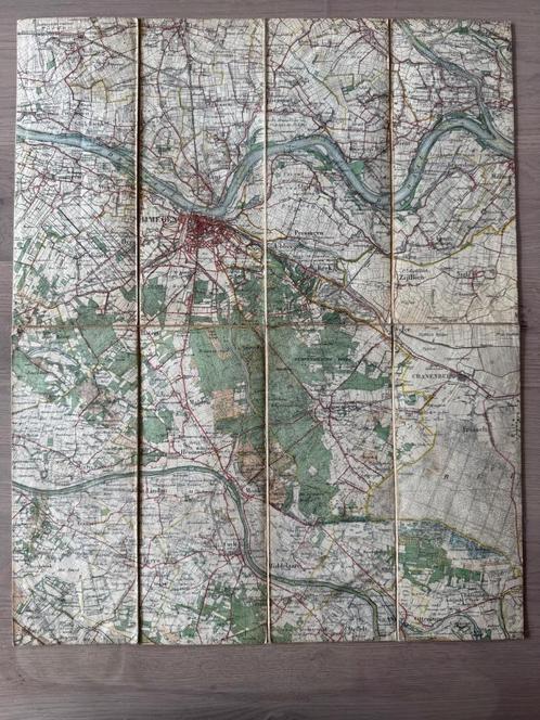 Oude kaart van Nijmegen 50K, Boeken, Atlassen en Landkaarten, Gelezen, Landkaart, Nederland, 1800 tot 2000, Ophalen of Verzenden