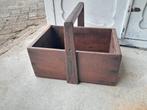 Houten mandje met handvat, Ophalen of Verzenden, Gebruikt, Hout, Minder dan 30 cm