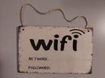 Houten bordje voor wifi wachtwoordHouten bordje voor wifi wa, Ophalen of Verzenden, Nieuw