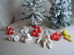Vintage kerstversiering kerststukjes, Diversen, Kerst, Ophalen of Verzenden, Gebruikt