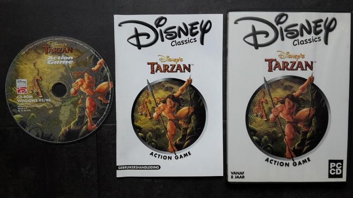 PC Game - Disney's Tarzan Action Game - Platform Spel, Spelcomputers en Games, Games | Pc, Zo goed als nieuw, Platform, 1 speler