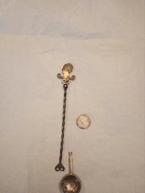 zilveren longdrink lepel Wilhelmina, Antiek en Kunst, Antiek | Goud en Zilver, Ophalen of Verzenden