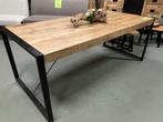mango tafel 220x 90 cm = nieuw nu 150 euro, Ophalen, Metaal, 50 tot 100 cm, Vijf personen of meer