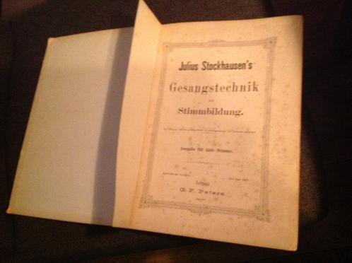 Gesangstechnik und Stimmbildung/Stockhausen,  (1900)    V, Antiek en Kunst, Antiek | Boeken en Bijbels, Ophalen