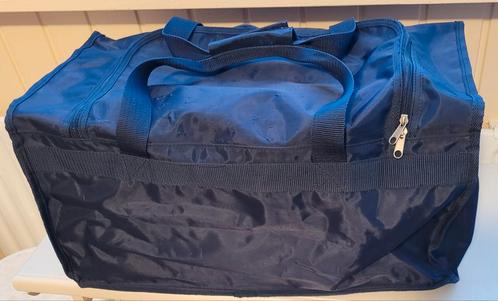 Reistas blauw nylon., Sieraden, Tassen en Uiterlijk, Tassen | Reistassen en Weekendtassen, Gebruikt, Blauw, Minder dan 35 cm, Ophalen of Verzenden
