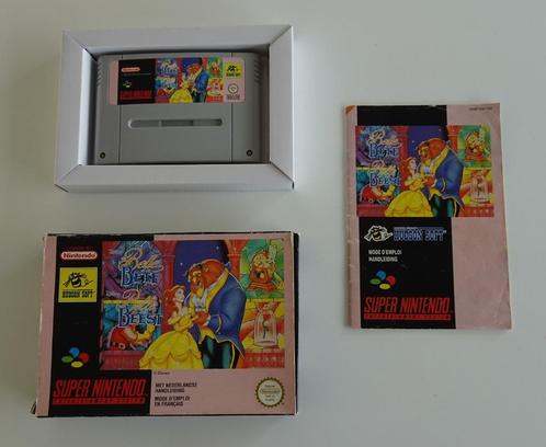 Belle & Het Beest compleet voor Super Nintendo, Spelcomputers en Games, Games | Nintendo Super NES, Zo goed als nieuw, Ophalen