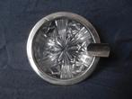 Kristallen asbak met zilveren rand kleine keur d. 8 cm, Ophalen of Verzenden, Zilver