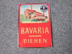 BAVARIA BLIKKEN RECLAMEBORDEN, Verzamelen, Biermerken, Ophalen, Zo goed als nieuw, Reclamebord, Plaat of Schild, Bavaria