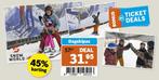 2x dag skipas snowworld te koop, Twee personen, Ticket of Toegangskaart
