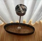 Elegante hanglamp met organza kap, Ophalen, Zo goed als nieuw, Stof, Minder dan 50 cm