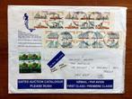 Canada, 3 x grote Airmail Enveloppen met veel zegels, Postzegels en Munten, Brieven en Enveloppen | Buitenland, Verzenden, Envelop