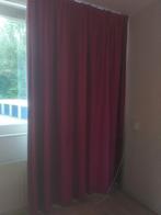 Paar donkerroze verduisterende gordijnen, Huis en Inrichting, Ophalen, Gebruikt, Overige kleuren, 200 cm of meer