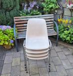 4 vintage stapelstoelen, jaren 70,  Design Helmut Starke, Huis en Inrichting, Stoelen, Ophalen, Gebruikt, Overige kleuren, Vintage