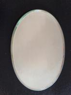 Mooie antieke spiegel met facetgeslepen rand, Antiek en Kunst, Ophalen of Verzenden, Ovaal, Minder dan 50 cm, Minder dan 100 cm