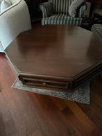 1 grote salontafel van hout en een kleine salontafel., Huis en Inrichting, Ophalen, Gebruikt, 100 tot 150 cm, 50 tot 75 cm
