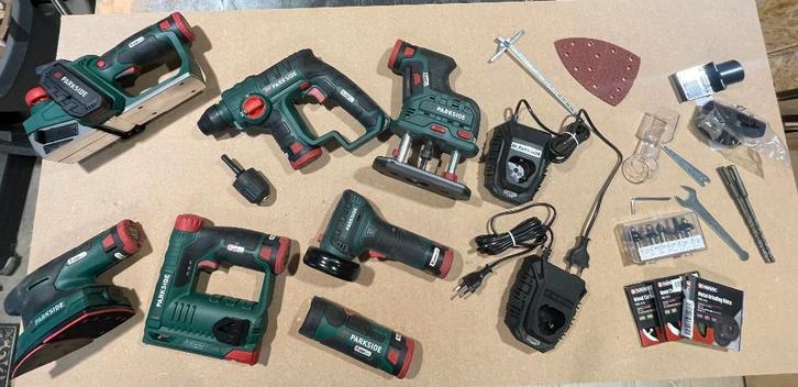 PARKSIDE 12V accu machine pakket!, Doe-het-zelf en Verbouw, Gereedschap | Overige machines, Nieuw, Ophalen