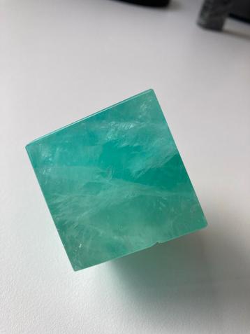 Prachtige Groene Fluoriet Kubus beschikbaar voor biedingen