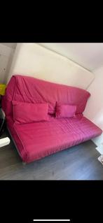 Roze Ikea slaapbank, Huis en Inrichting, Slaapkamer | Slaapbanken, 140 cm, Zo goed als nieuw, Ophalen, Twijfelaar