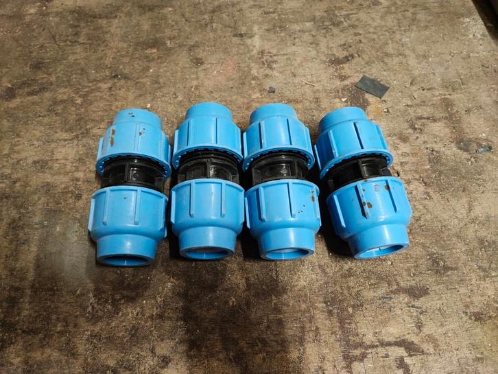 4x Koppelingen Tyleen Rond 32mm, Tuin en Terras, Waterpompen, Gebruikt, Overige typen, Ophalen