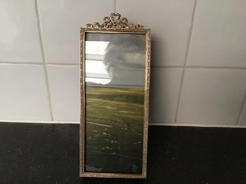 Antiek messing fotolijst met strik. beschikbaar voor biedingen