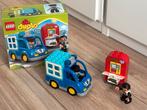 Lego Duplo Politieauto met Bank, Ophalen of Verzenden, Complete set, Duplo