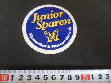 sticker SpaarBank ROTTERDAM  Junior Sparen  beschikbaar voor biedingen