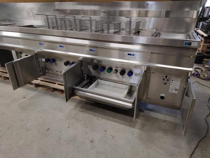Kiremko friteuse / 5,28m / zeer compleet, Zakelijke goederen, Horeca | Keukenapparatuur, Fornuis, Frituur en Grillen, Gebruikt