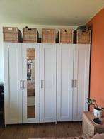 IKEA Brimnes 3-deurs kledingkast met spiegel - Wit, Huis en Inrichting, Kasten | Kledingkasten, Ophalen, Gebruikt, 100 tot 150 cm
