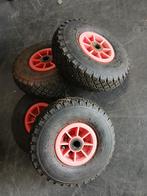 4x gebruikte steekwagen/bolderkar Banden met Velg 3.00-4, Ophalen of Verzenden, Gebruikt