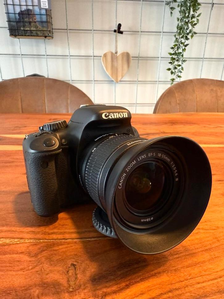 Canon 550d, 18-55mm, canon, dslr, set, camera, Audio, Tv en Foto, Fotocamera's Digitaal, Zo goed als nieuw, Canon, Geen optische zoom